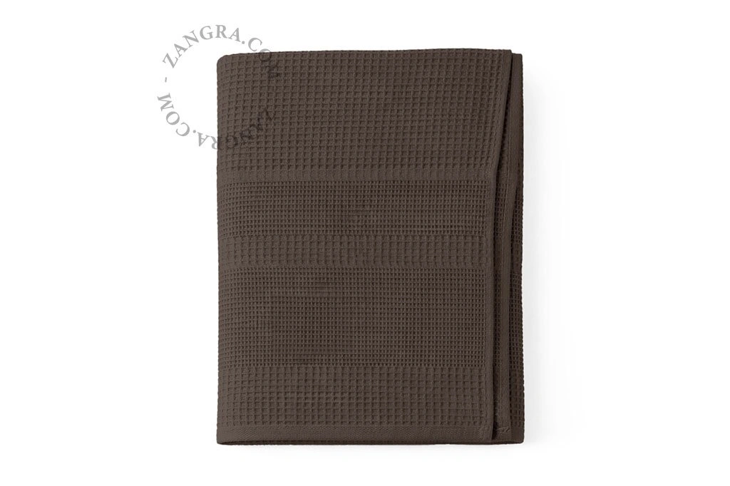 Badetuch Waffelpiqué - taupe