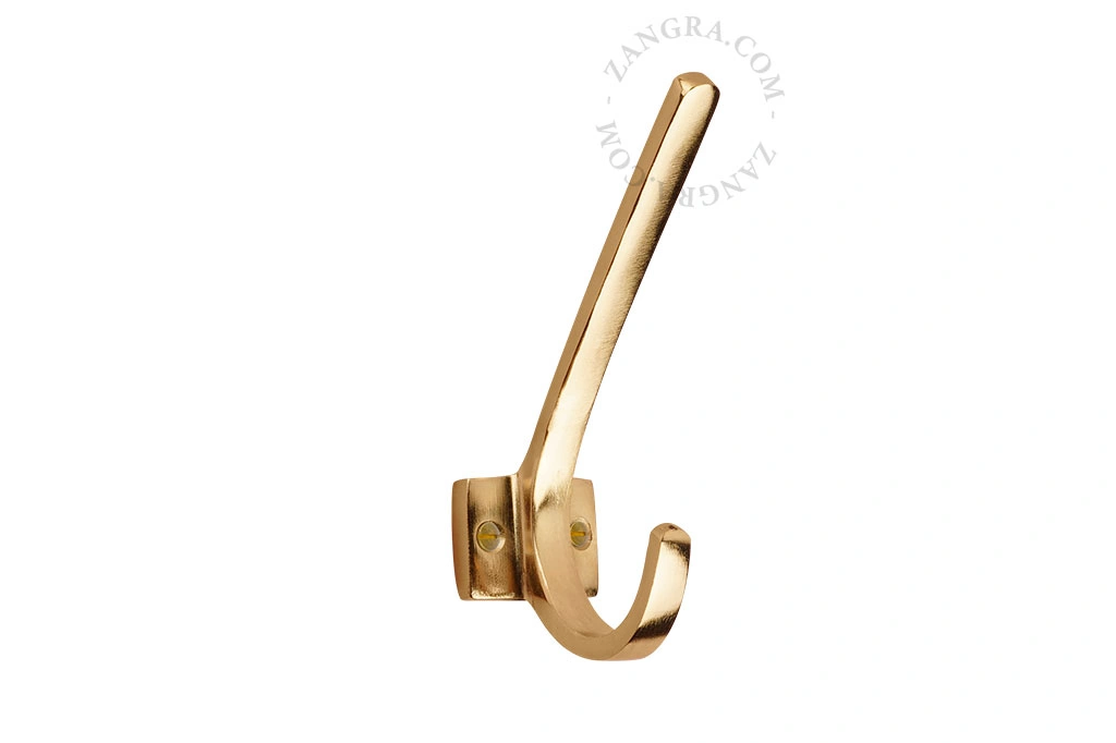 gancio doppio placcato in ottone Constance