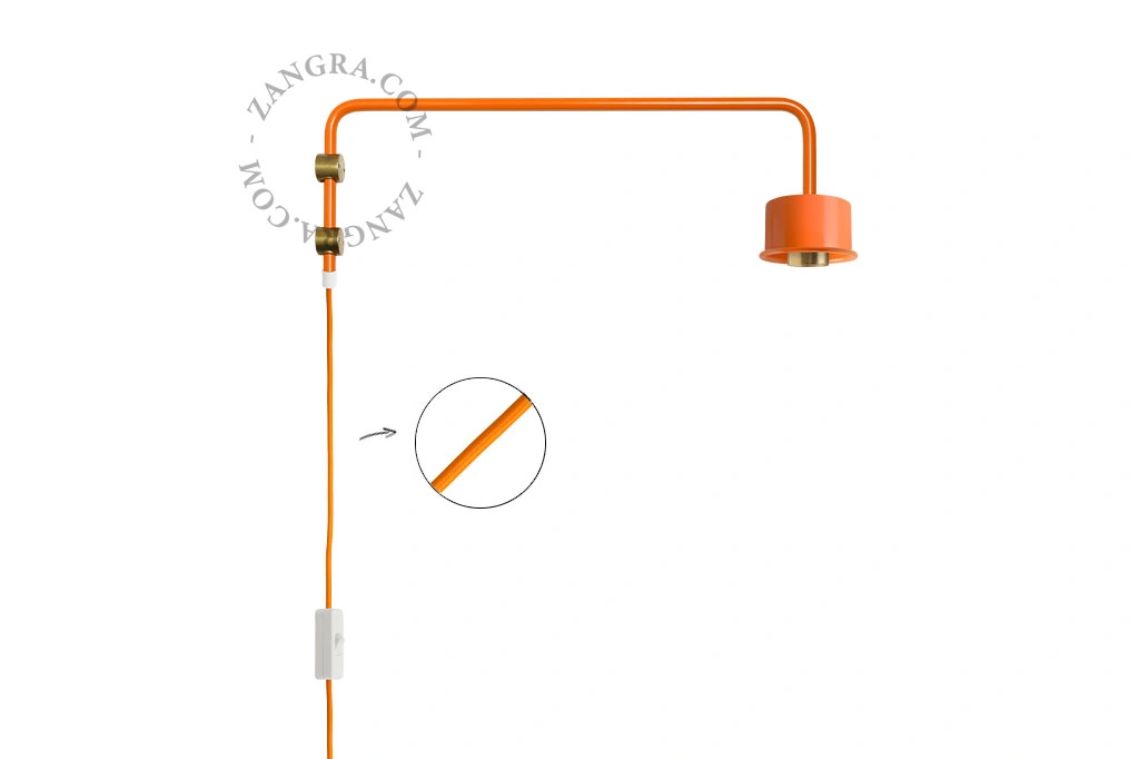 erstatningsbase til Abbie væglampe - orange