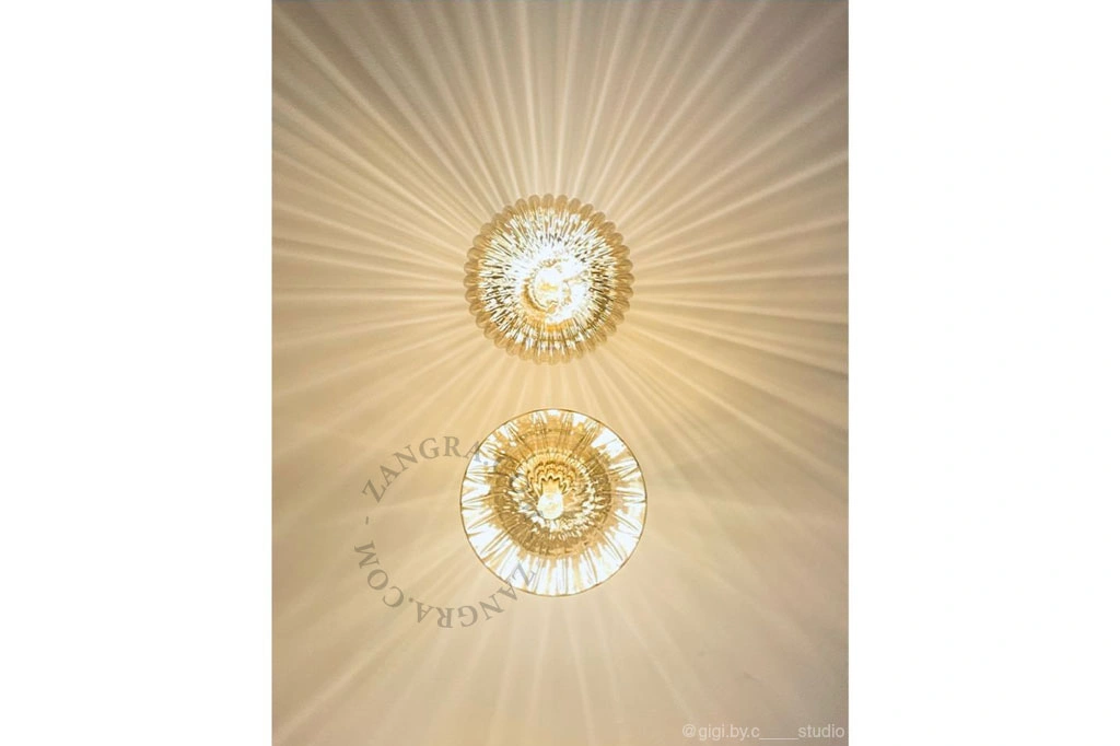 E27 dimbar filament LED ljuskälla - rökt glas - linjer - 2200K - 4W