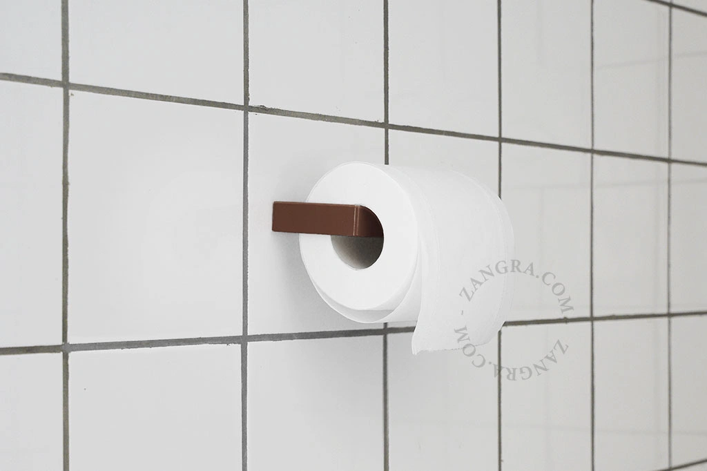 toilet paper holder Abel - brown