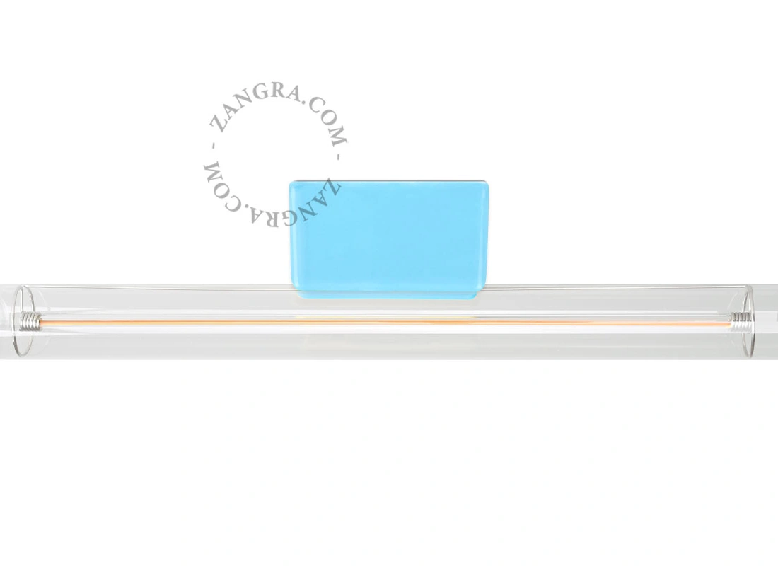blauwe porseleinen lamp - 30 cm