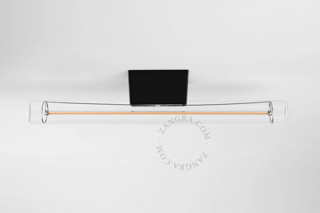 vägg/takbelysning svart S14d – 30 cm