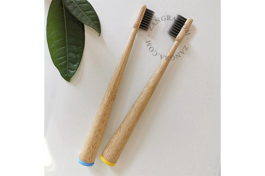 self standing bamboo toothbrush