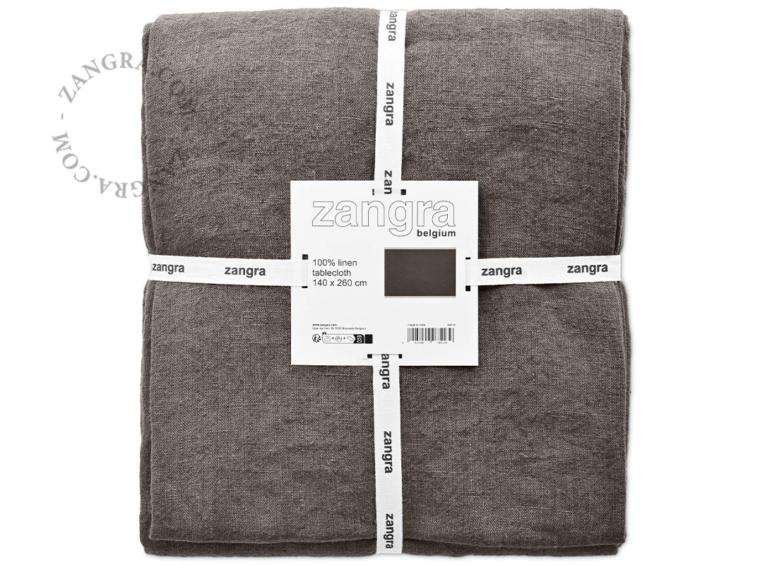 100% LINEN-BORDER EDGE TABLECLOTH