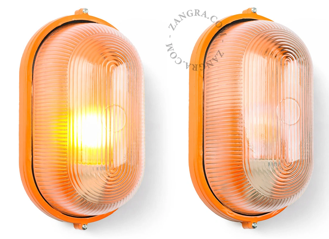 candeeiro exterior laranja Dijon - IP54