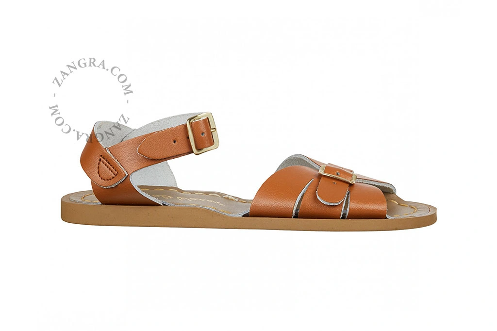 sandalias de cuero para el agua - marrón