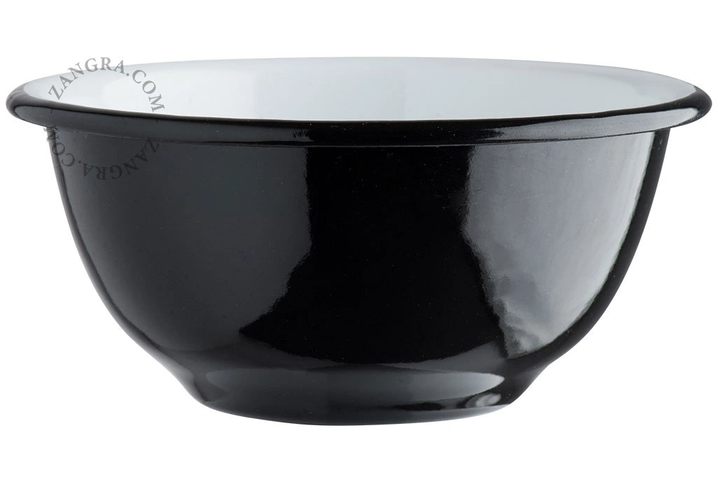 tigela de esmalte preto - Ø 13cm