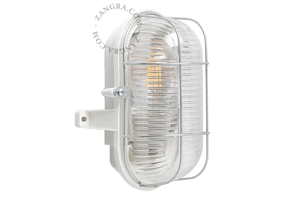 udendørs hvidt bakelit-skotlampe - IP54