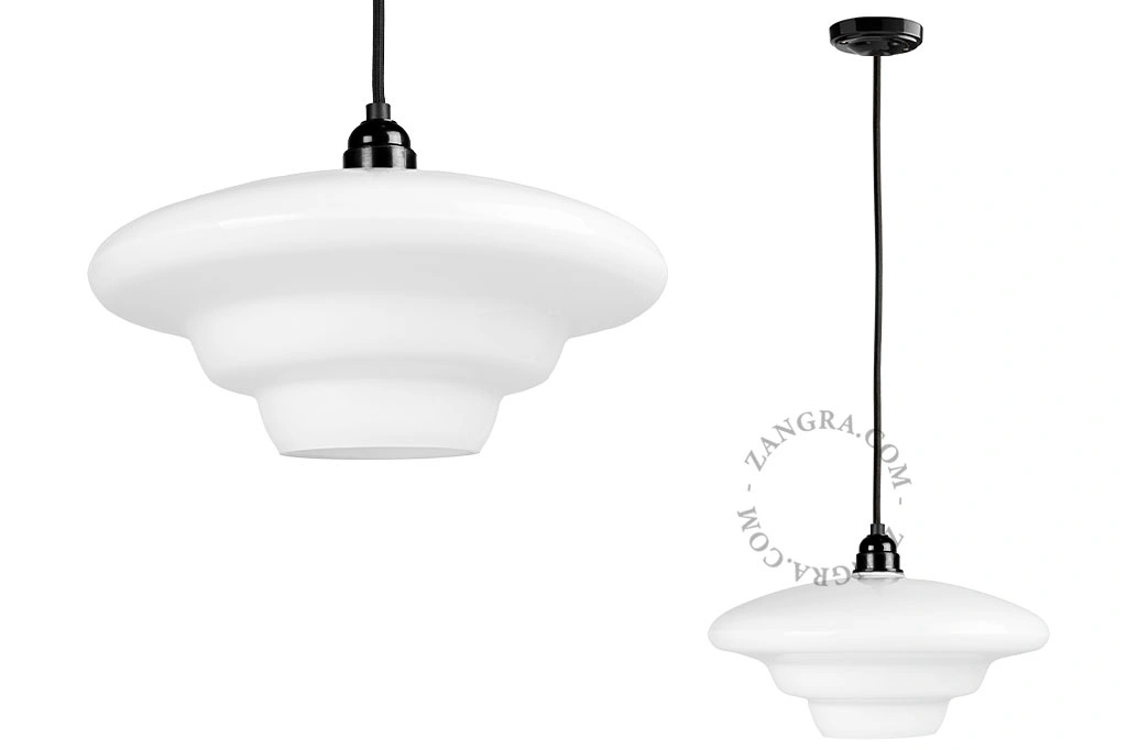 Art Deco glazen hanglamp Demeter