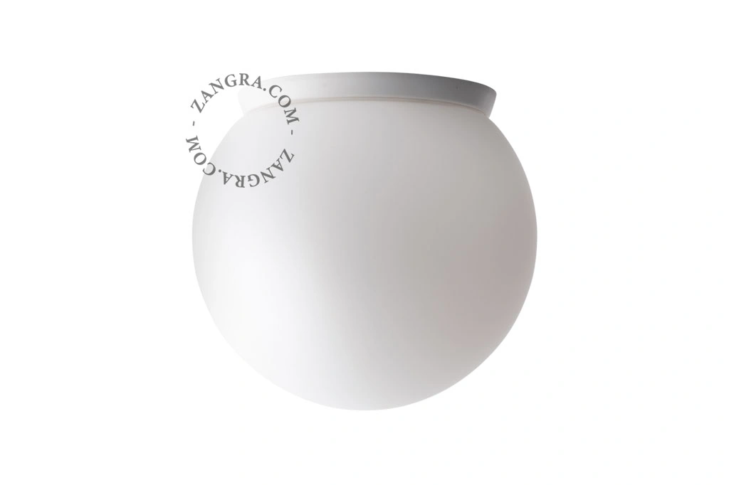 vägg- eller taklampa för utomhusbruk eller badrum – glasskärm - Ø 20cm - IP65