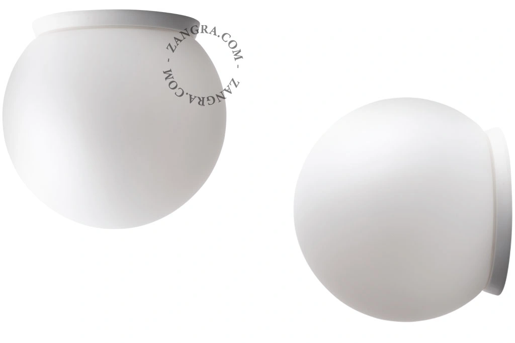 vägg- eller taklampa för utomhusbruk eller badrum – glasskärm - Ø 20cm - IP65