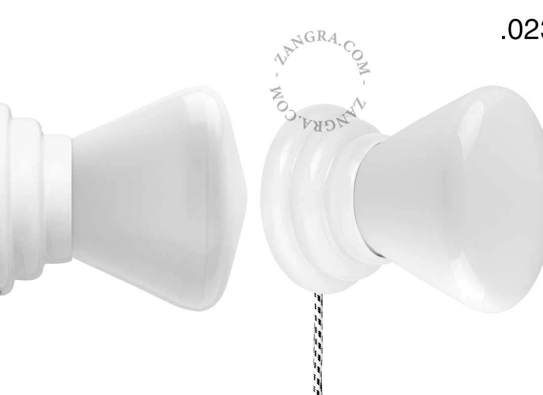 white porcelain Art Deco table or wall light