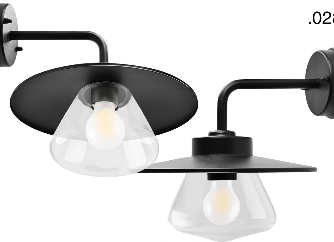 black wall light Eduardo - IP54