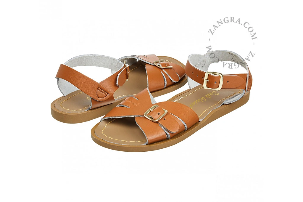 sandalias de cuero para el agua - marrón