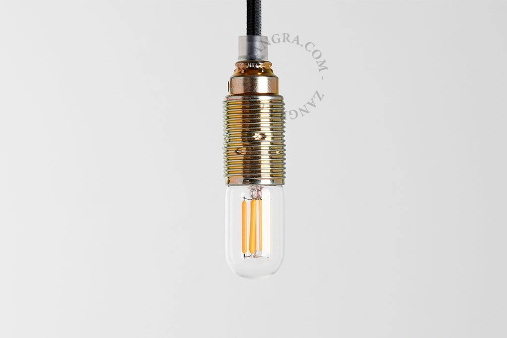 E14 gylden lampeholder