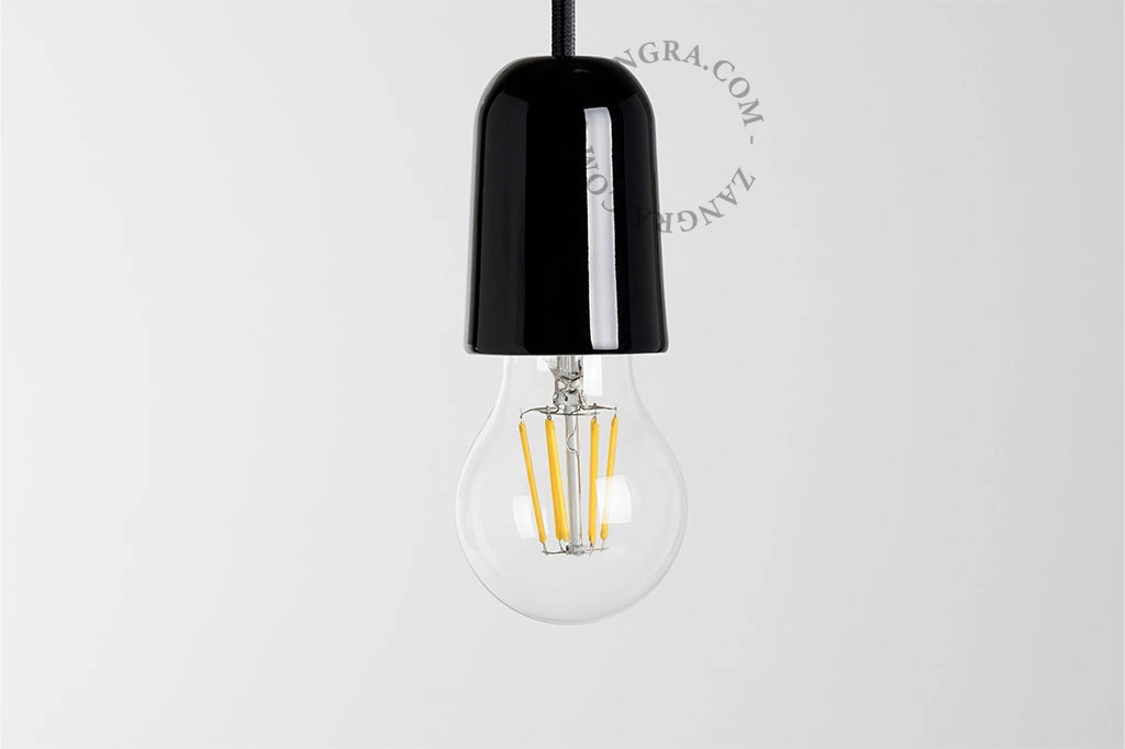 fitting in porselein - zwart