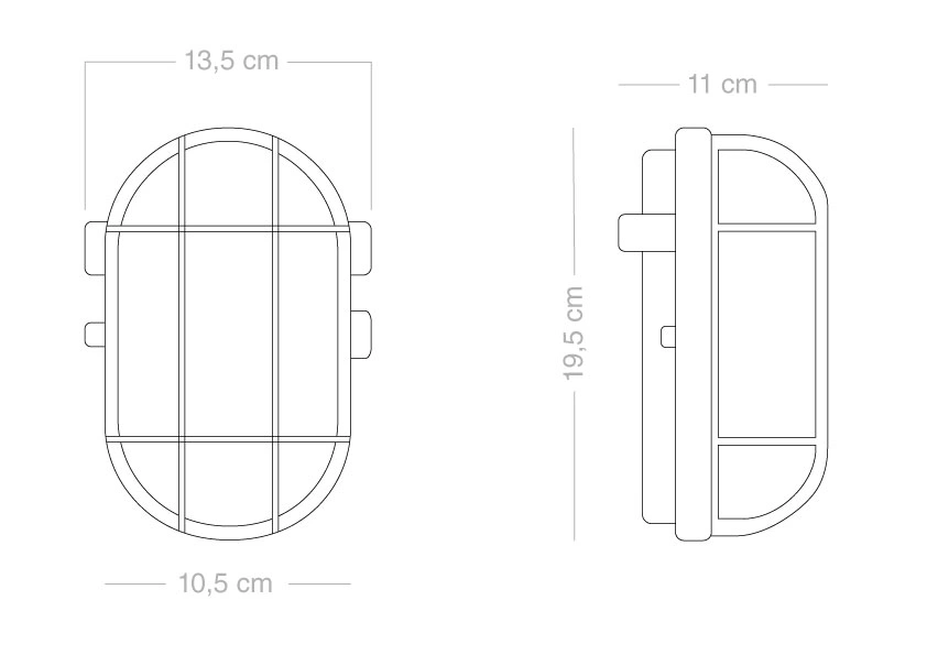 udendørs hvidt bakelit-skotlampe - IP54