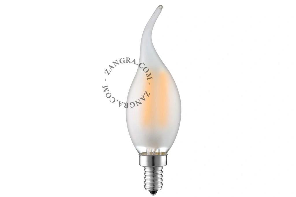 lampadina LED a filamento E14 dimmerabile - a candeliere a forma di fiamma - 2700K - 4W