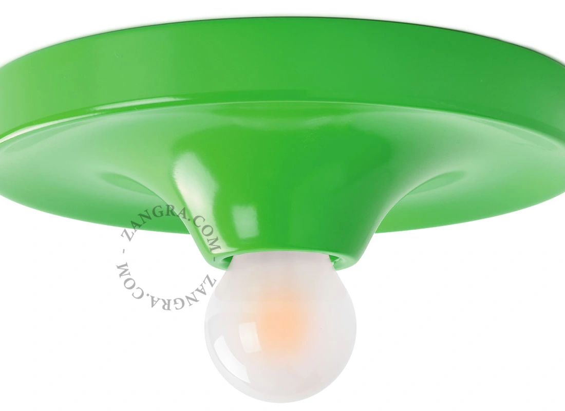 grön Space Age lampa Eli - Ø 26 cm