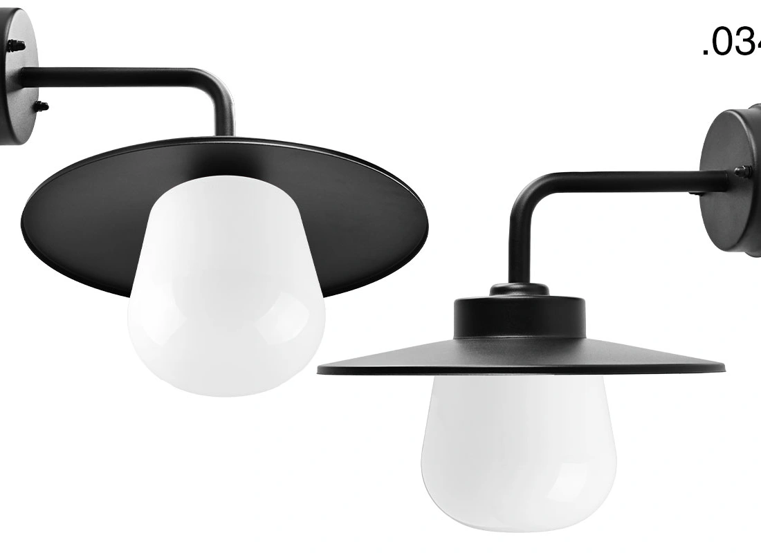 black wall light Eduardo - IP54