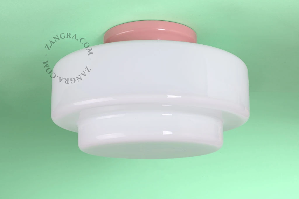 applique ou lampe de table Cédric en porcelaine rose