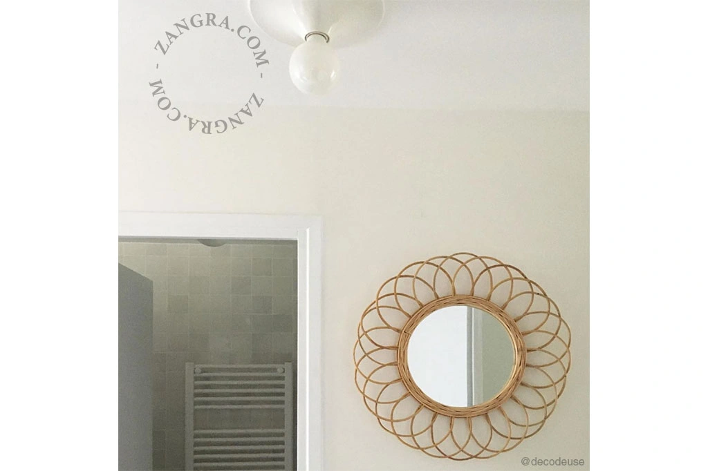 applique ou plafonnier blanc - Ø 25 cm
