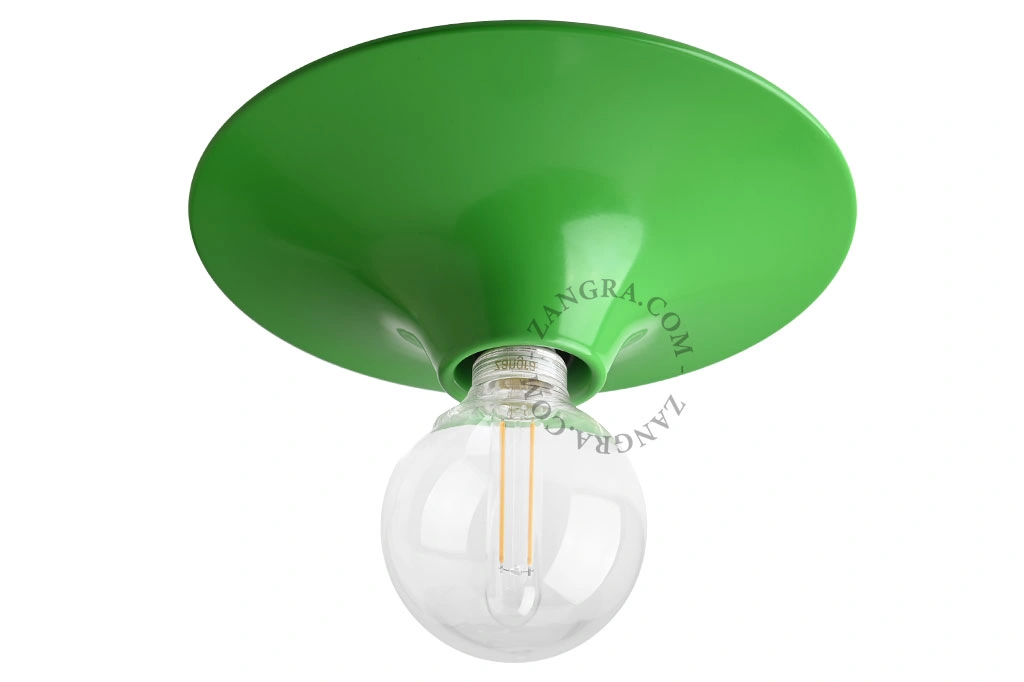 rund grøn væg- eller loftslampe - Ø 26 cm