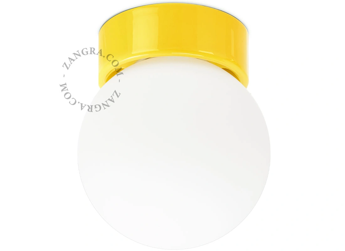 lampe i gult porcelæn, Dani - IP54