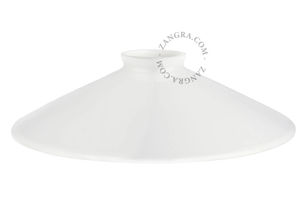 lampenkap in melkglas