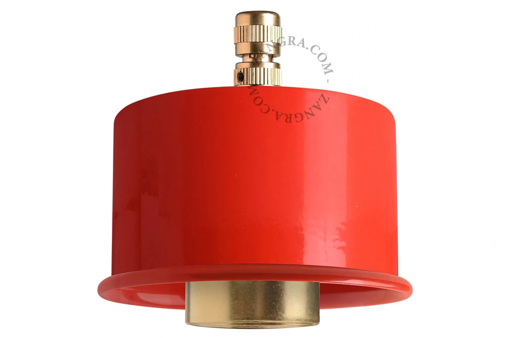 rote Lampenfassung für Hängelampe - Ø 8,5cm