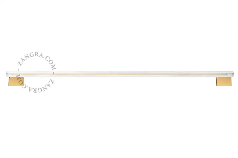 złota lampa ścienna lub sufitowa S14s Bill - świetlówka 100cm