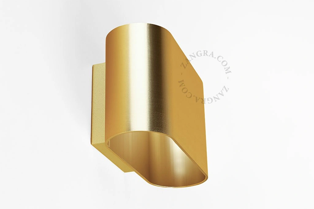 goldene Up&Down-Wandleuchte Caramel