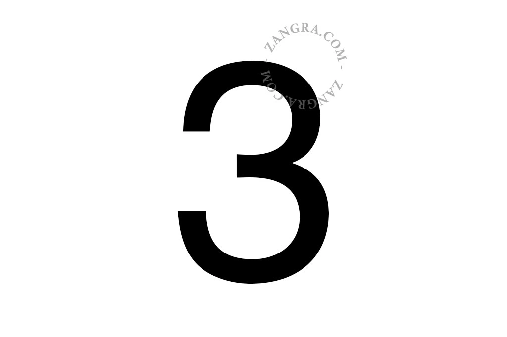 adhesive numbers - 0 to 9