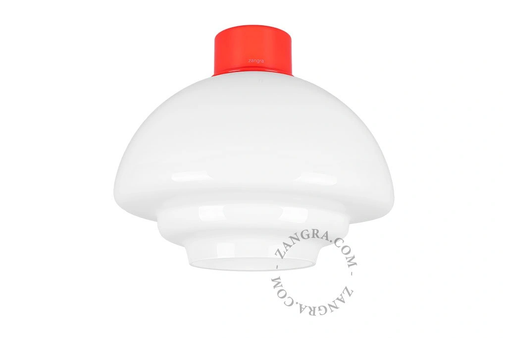 rød Art Deco-lampe, Dores