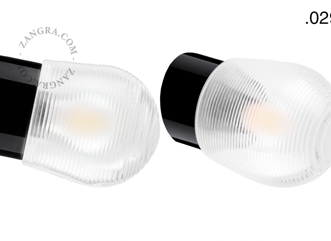 czarna porcelanowa lampa ścienna David - Ø 10 cm