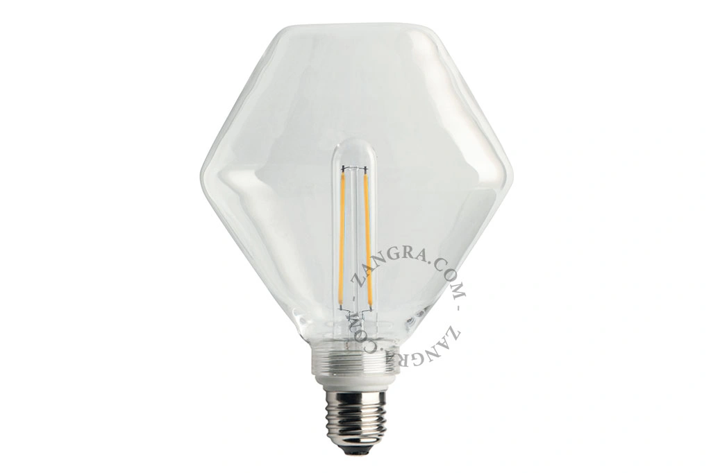 E27 dimbar filament LED ljuskälla - diamant - 2700K - 4W