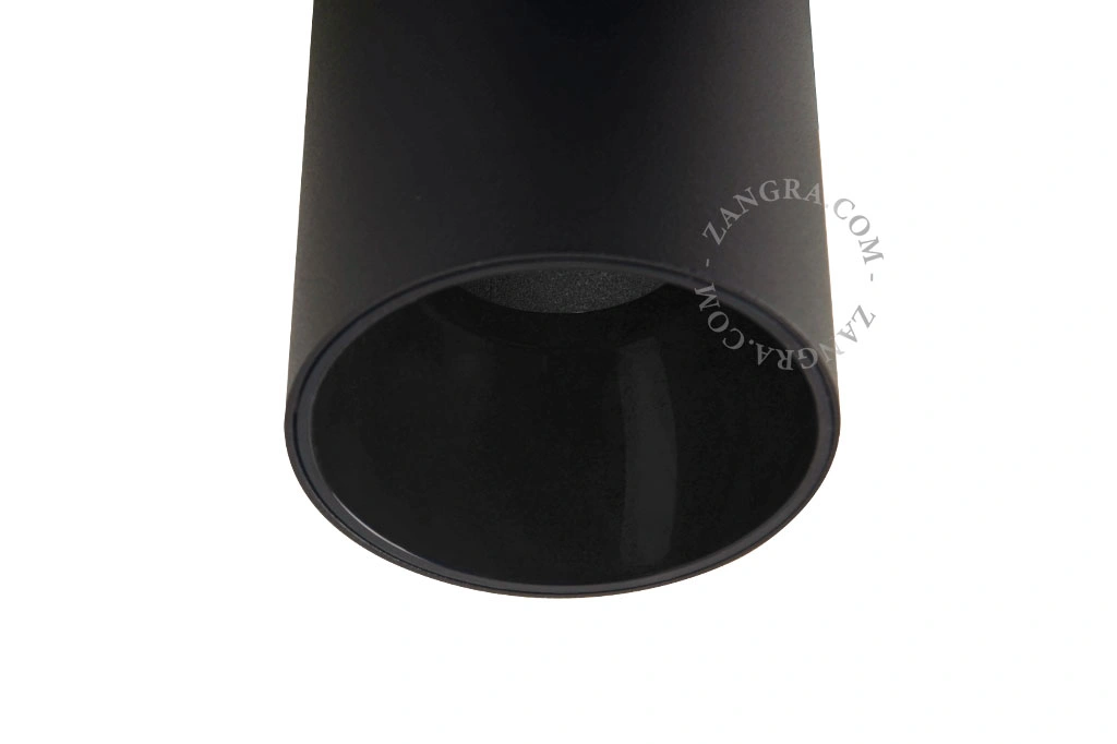czarny reflektor LED - Ø 9 cm