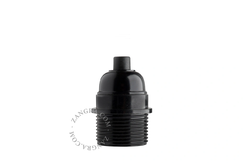 E27 black bakelite lamp holder