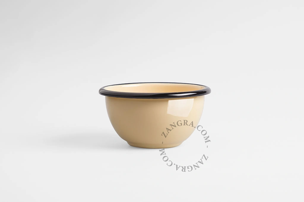 Schale aus Karamell-Emaille - Ø 10cm