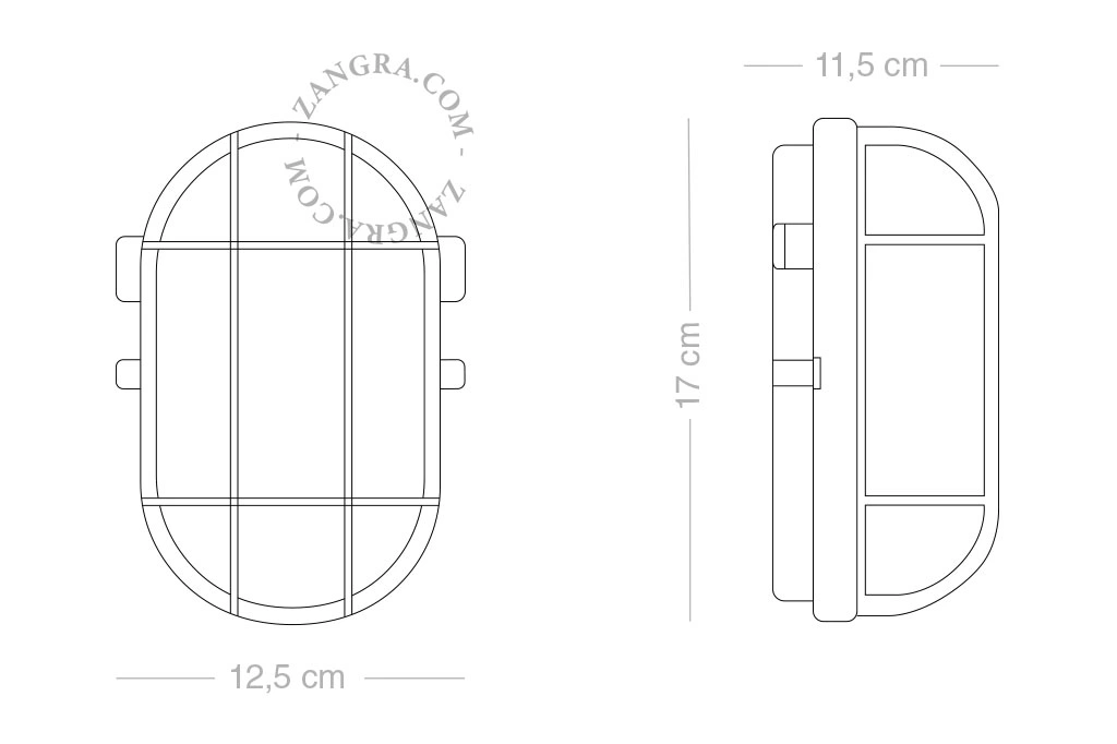 grön skottlampa för utomhus - IP54