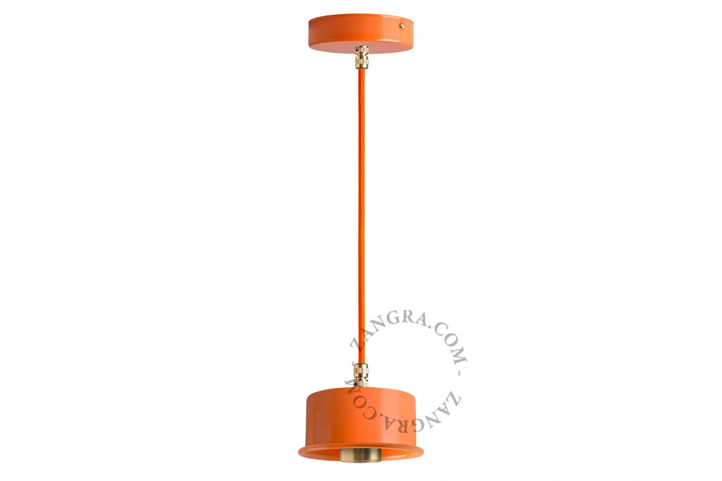 orange pendellampe - Ø 10 cm
