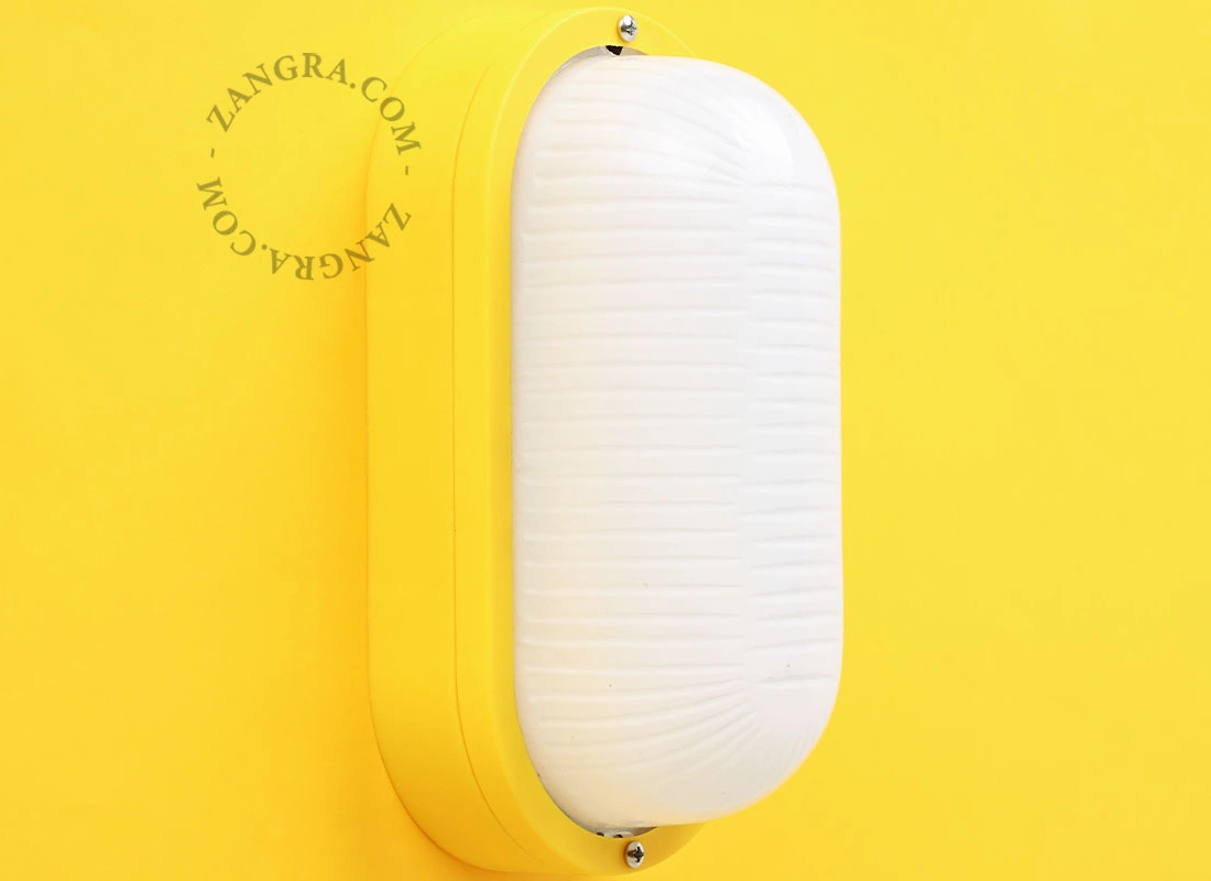 żółta wodoodporna lampa Dalida – IP44