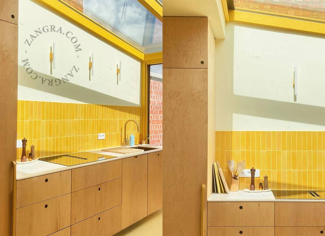 yellow wall or ceiling light S14d  - 30 cm