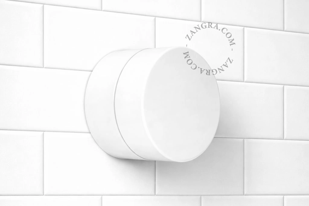 lampa i porslin för badrum - Ø 10cm - IP54