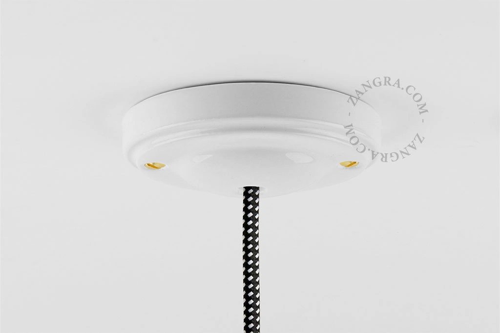 porcelain ceiling rose - white