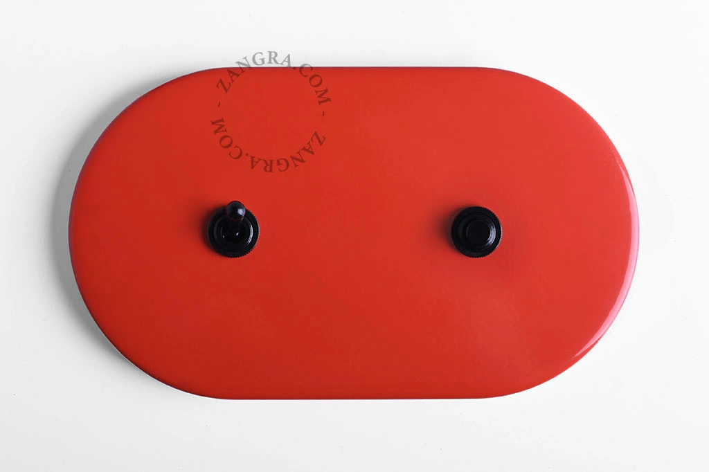 red switch - two-way or simple black toggle switch & push-button