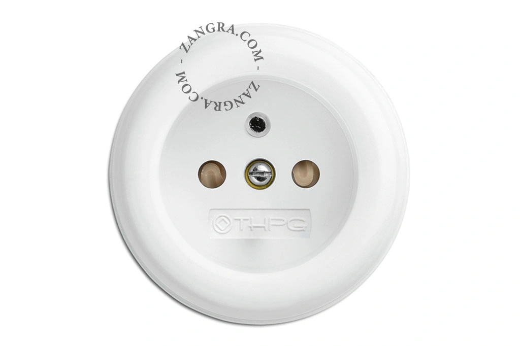 surface mount white bakelite socket - type E