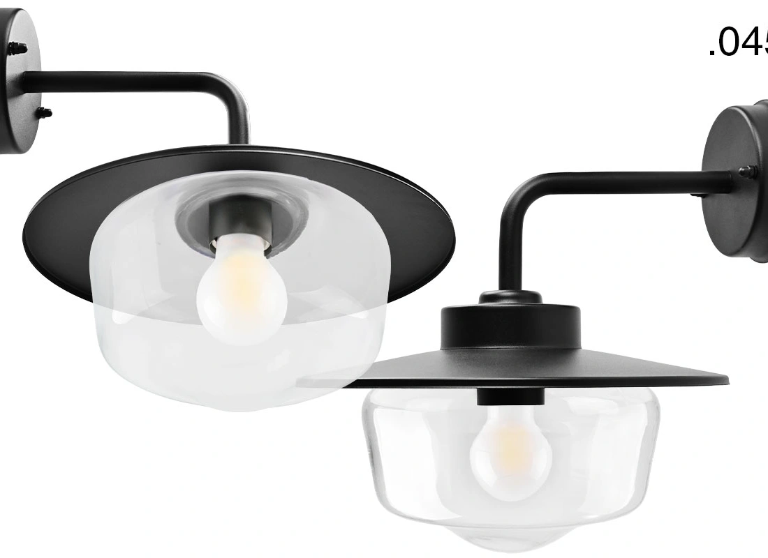 black wall light Eduardo - IP54