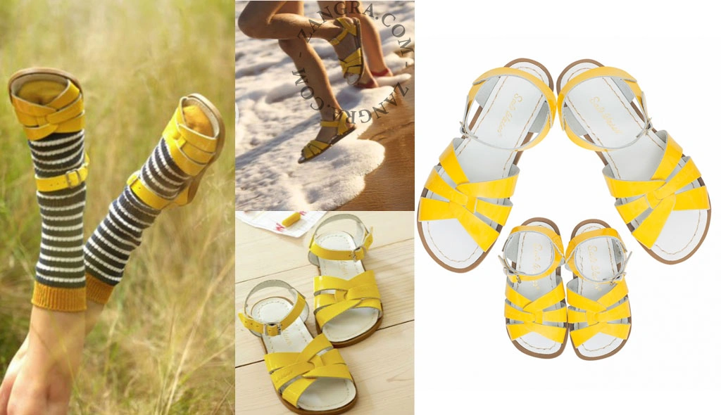 water sandals kids - yellow